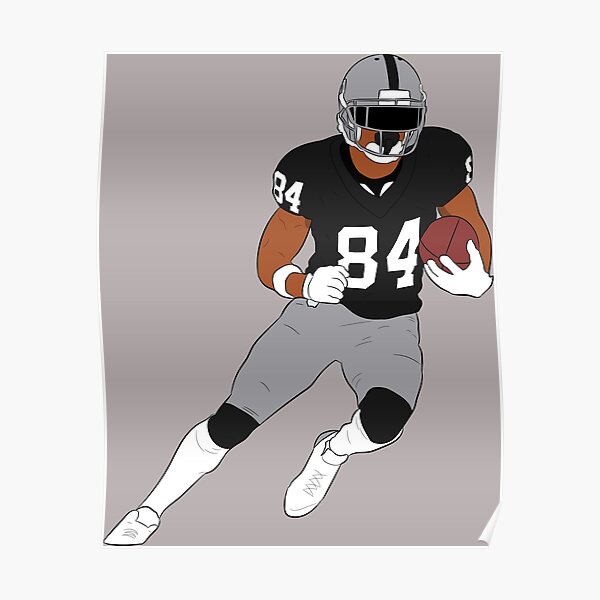 Antonio Brown Posters Redbubble - patriots vs bears highlights roblox nfl football