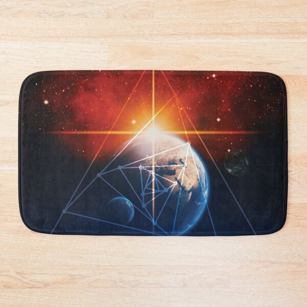 Item preview, Spiraling Equilateral Triangles Symbol & Planet Earth designed and sold by SignalControl.