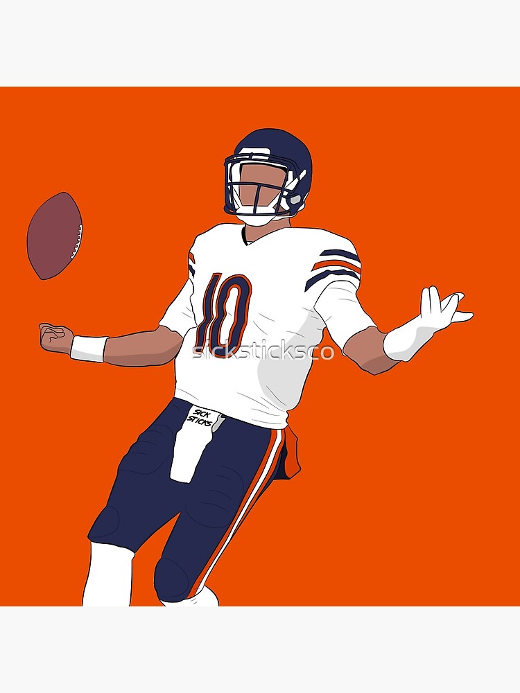 Mitch Trubisky Art Board Print for Sale by sicksticksco