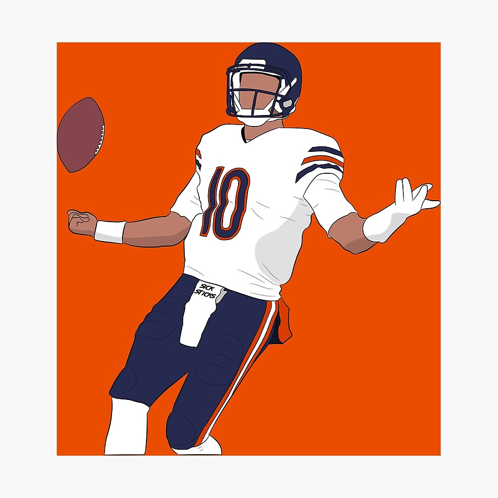 MITCH TRUBISKY CHICAGO BEARS 22" X 34" POSTER