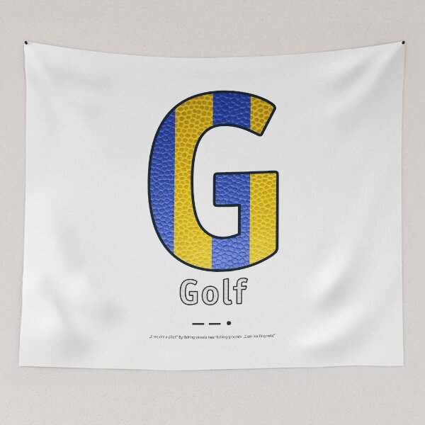 Item preview, Golf - Navy Alphabet - Leather designed and sold by Art-Frankenberg.