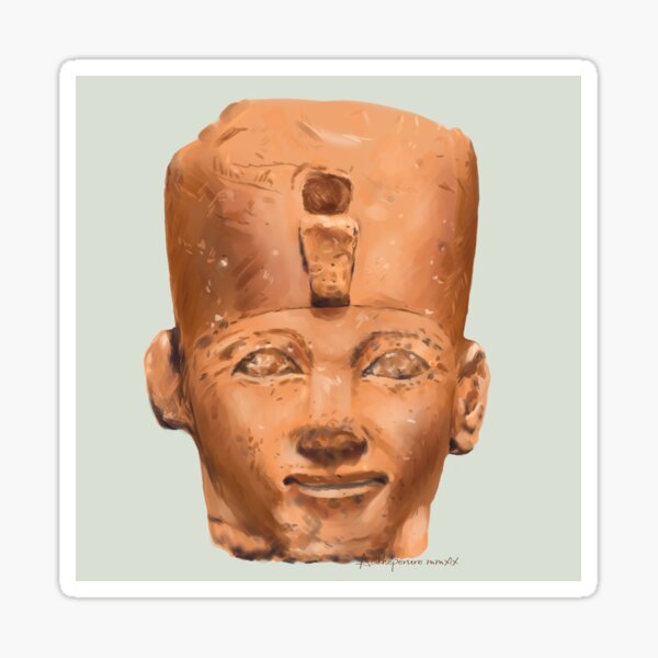 Monumental head of Thutmose I Sticker
