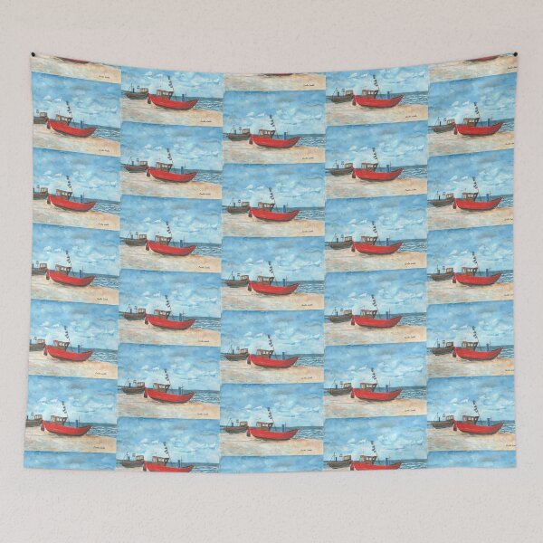 Item preview, Fishing Boats at the Baltic Sea  designed and sold by CarolineLembke.