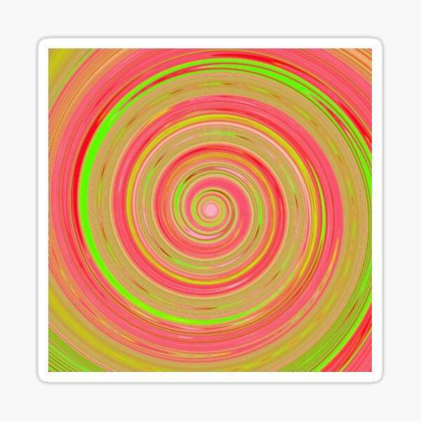 Item preview, Re-Created Spin Painting (Pink & Green II) by Robert S. Lee designed and sold by robertsleeart.