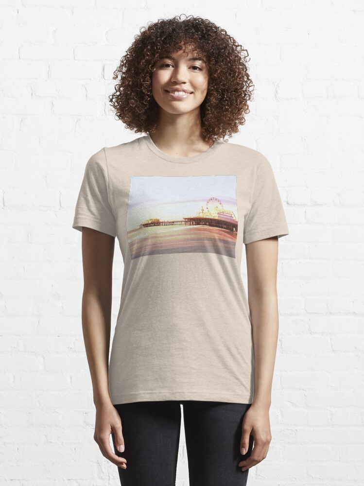 Alternate view of Santa Monica Pier Sunrise Essential T-Shirt