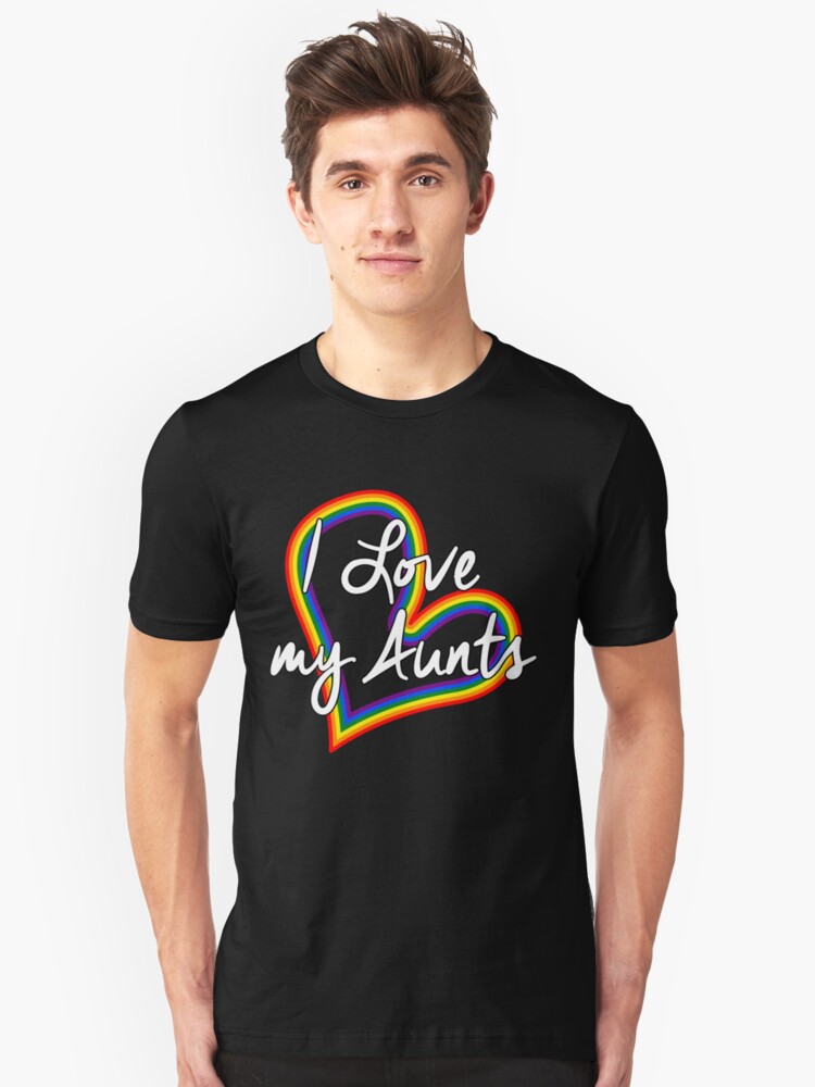 I Love My Lesbian Aunt With Gay Flag Toddler Baby Kid T-shirt Tee 6mo Thru 7t