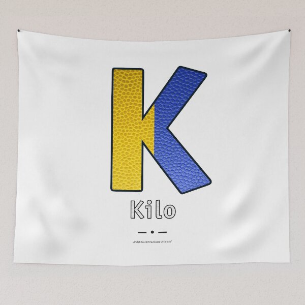 Item preview, Kilo - Navy Alphabet - Leather designed and sold by Art-Frankenberg.