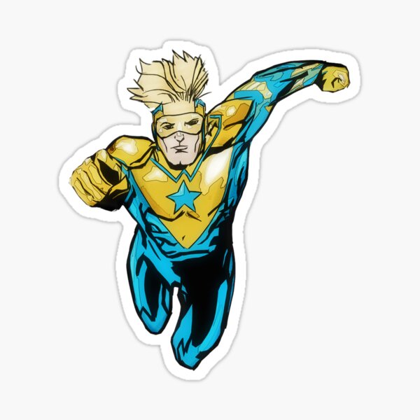Action Flying Hero Sticker