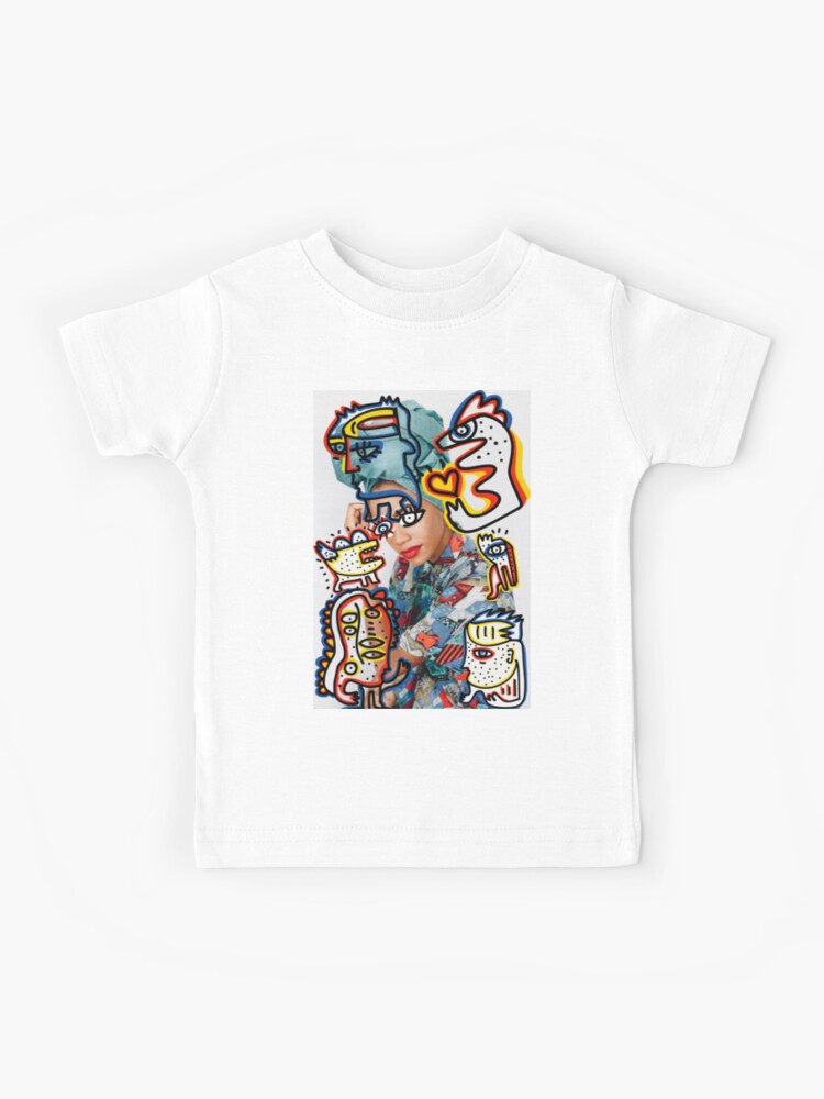 Urban Graffiti Paper Street Art Kids T Shirt by Emmanuel Signorino