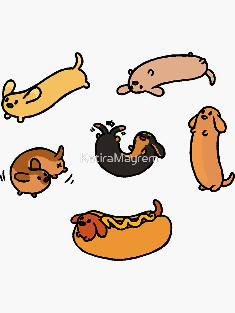 Thumbnail 3 of 3, Sticker, Sosig sosigs! designed and sold by KatiraMayrem.