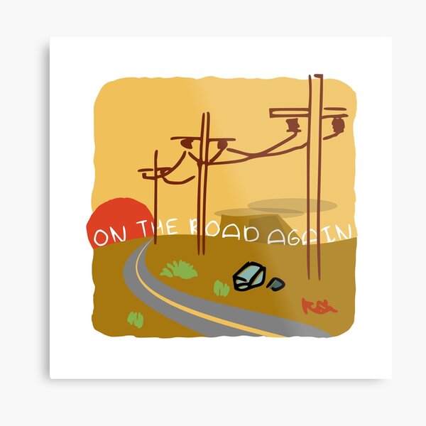 On the Road Again Metal Print