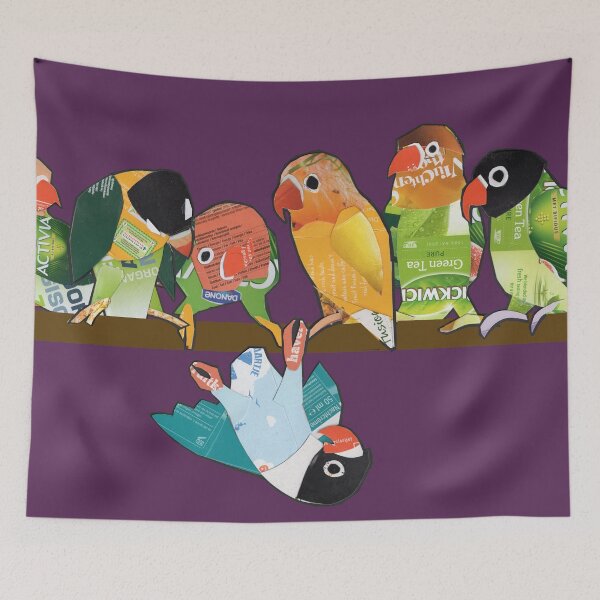 Item preview, Seven lovebirds designed and sold by Ruud van Koningsbrugge.