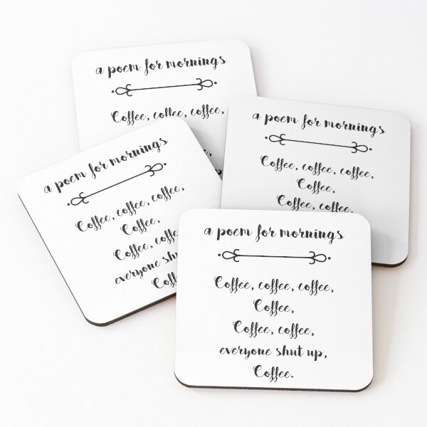 Item preview, A Poem For Mornings Funny Coffee Poem designed and sold by overstyle.