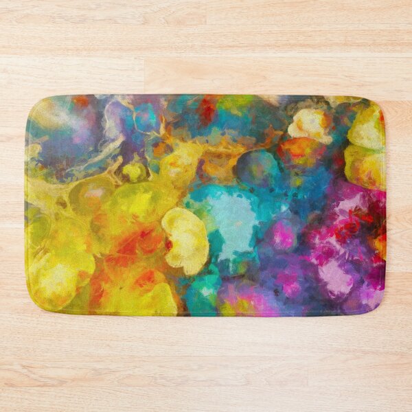 Item preview, Stocksom Blue-Yellow- Splashes  5 designed and sold by Stocksom  Art Prints.