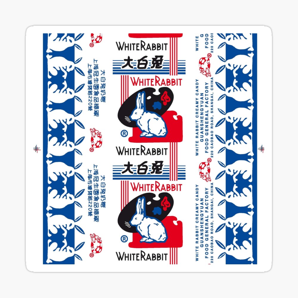 White Rabbit Candy Poster By Cdonato Redbubble