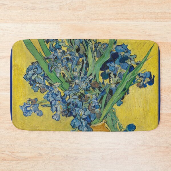 Item preview, Vincent Van Gogh - Still Life, Vase with Irises Against a Yellow Background designed and sold by NewNomads.