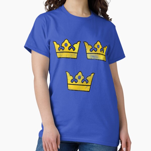 Artikel-Vorschau von 3 Drei Kronen Tre Kronor von Schweden Schwedisches Wappen Distressed, designt und verkauft von funnytshirtemp.