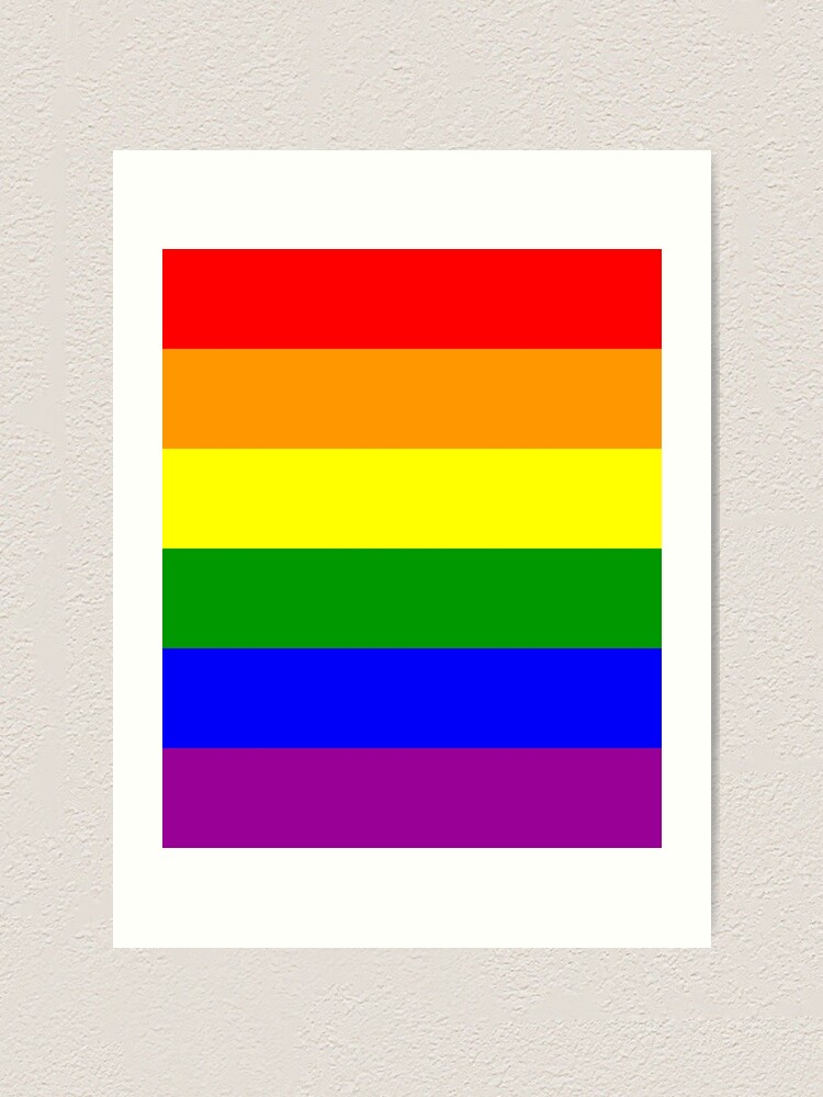 Lgbt Rainbow Pride Flag Art Print By Arpldesigns Redbubble