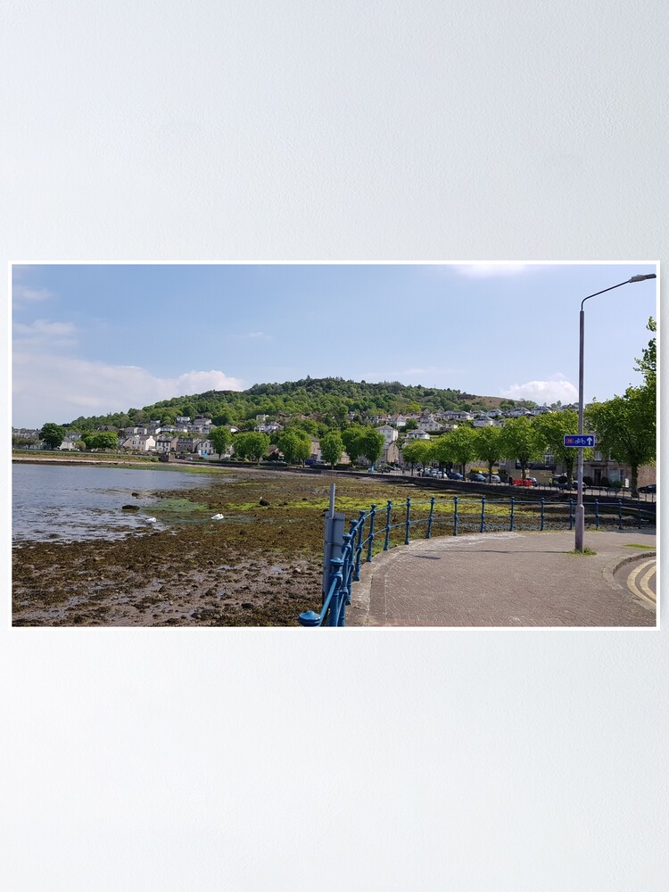"Cardwell Bay Gourock Inverclyde Scotland view of battery park" Poster