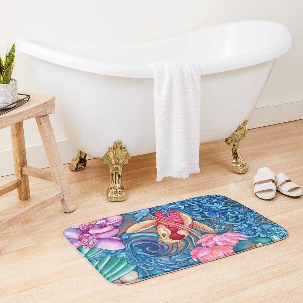Disover Orchid Splash | Bath Mat