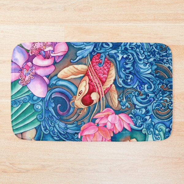 Orchid Splash Bath Mat