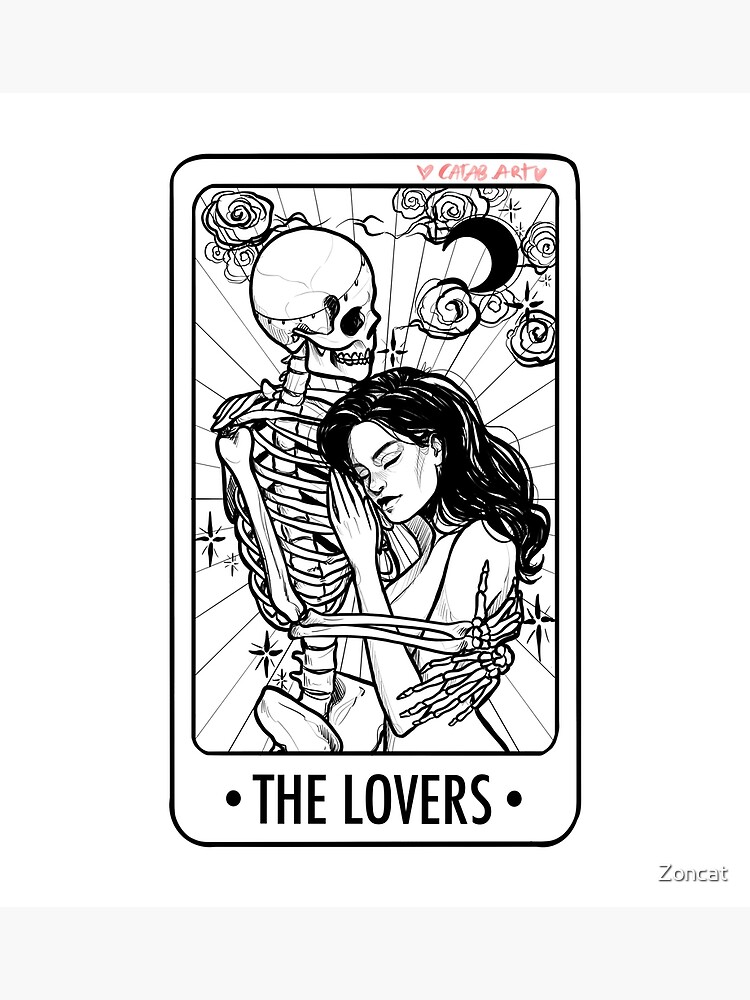 "THE LOVERS tarot" Framed Art Print for Sale by Zoncat Redbubble