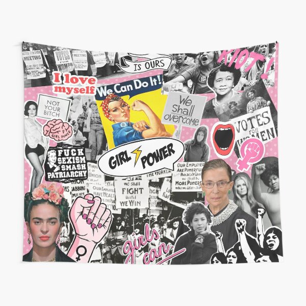 Feminism collage  Tapestry