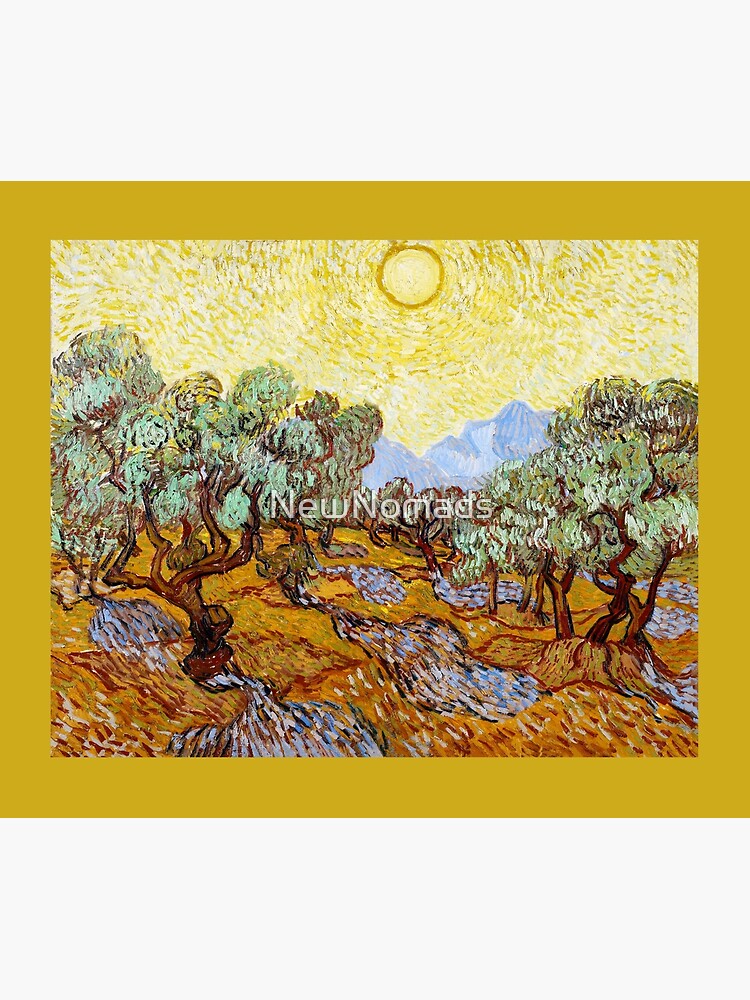 Van Gogh - Olive Trees with Yellow Sky and Sun by NewNomads