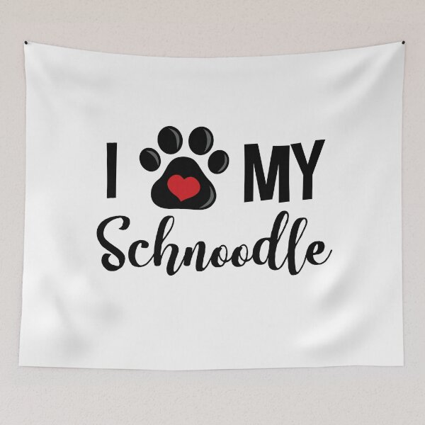 Artikelvorschau, Ich liebe mein Schnoodle entworfen und verkauft von InspiredQuotes.