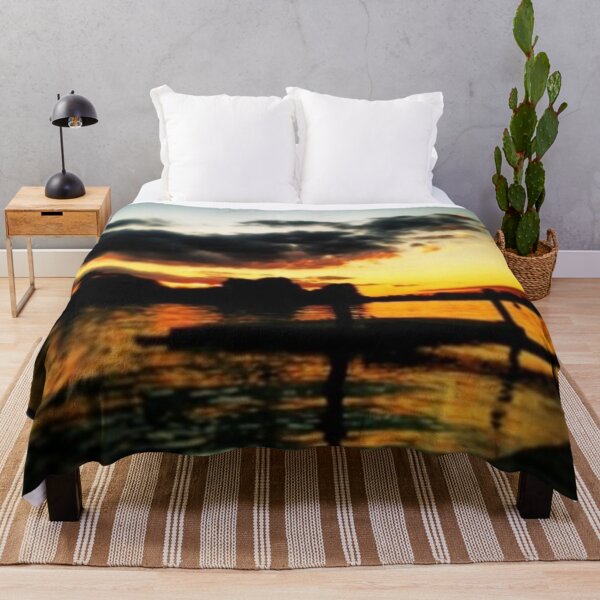 Item preview, Dramatic Sunset at Hammersmith Bridge designed and sold by Madbohemianpoet.