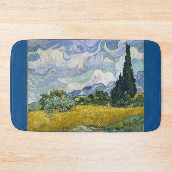 Artikelvorschau, Vincent Van Gogh - Weizenfeld mit Zypressen entworfen und verkauft von NewNomads.