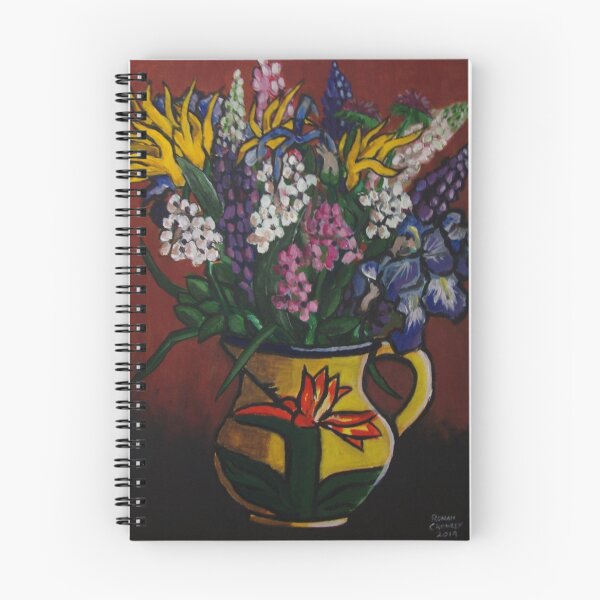 Item preview, Flowers in a yellow vase-acrylic on 60.5 x 45.5cm canvas                             designed and sold by crowleyronan123.