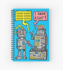 Cuaderno de espiral Charla de robot