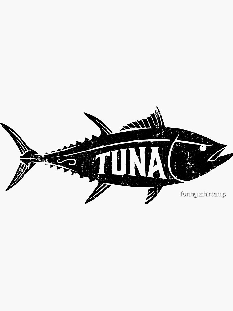 Tuna Fish fishing Fishermen Vintage Distressed | Sticker