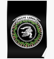 Beste Leben Croco Design Poster