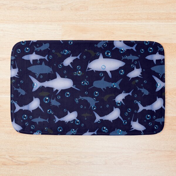 Item preview, Blue Shark Pattern designed and sold by TMBTM.