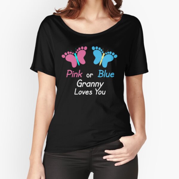 El género revela las mariposas de abuelita Camiseta ancha