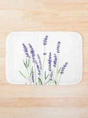 purple lavender Bath Mat