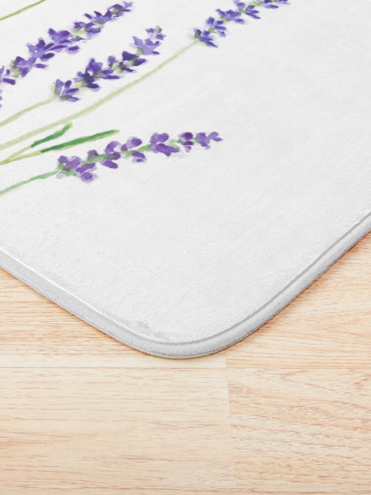 Alternate view of purple lavender Bath Mat