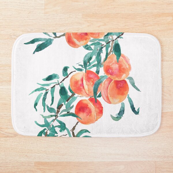 Aperçu de l'œuvre aquarelle pêche rose peinte à la main  créée et vendue par SelenePaintings .