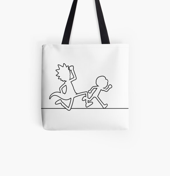 Rick and Morty All Over Print Tote Bag
