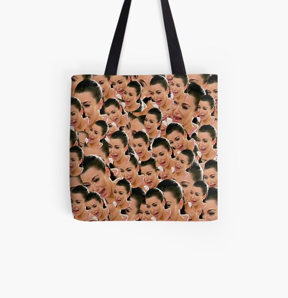 Crying Kim Kardashian All Over Print Tote Bag