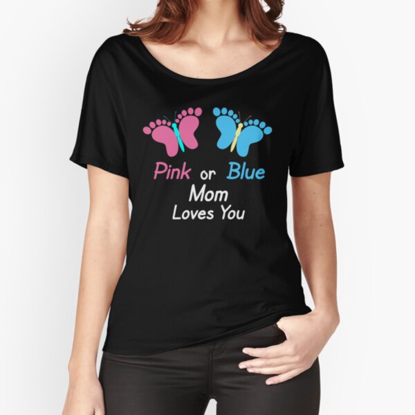 El género revela a las mariposas de mamá Camiseta ancha