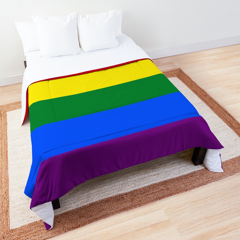 Pride rainbow flag Comforter
