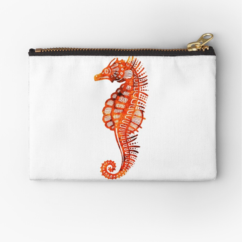 "Sea Horse" Zipper Pouch by BeeG Redbubble