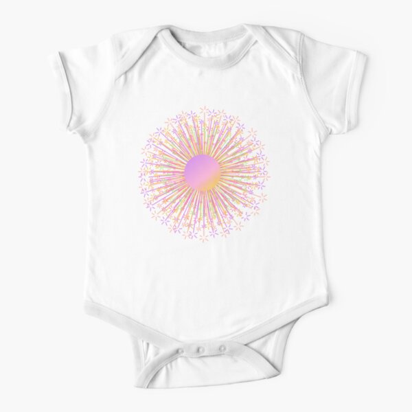 Asteroid impact Short Sleeve Baby One-Piece