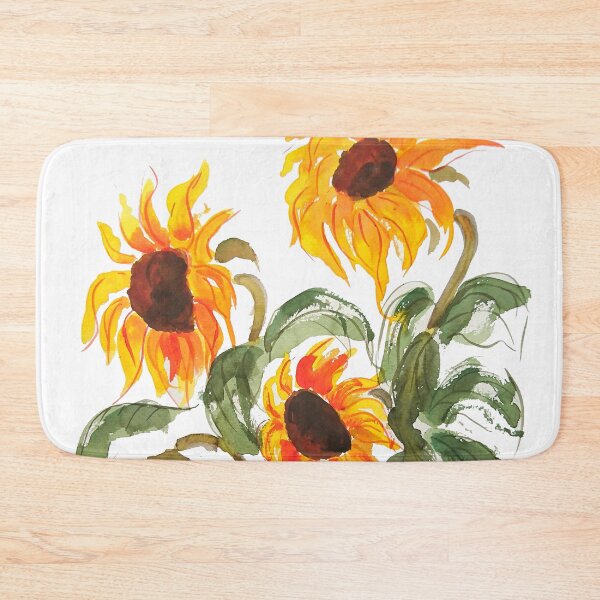 Item preview, hand painted sunflower watercolor 2018 designed and sold by ColorandColor.