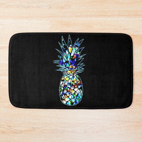 Item preview, Pineapple in abstract neon flowers designed and sold by mrhighsky.
