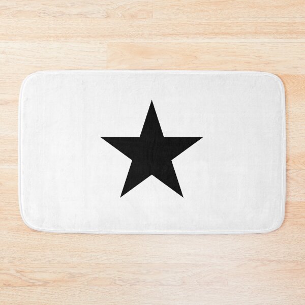 BLACK Star, Dark Star, Black Hole, Stellar, Achievement, Cool. Bath Mat