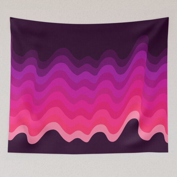 Item preview, Pink Retro Ripple designed and sold by The Wellington Boot.